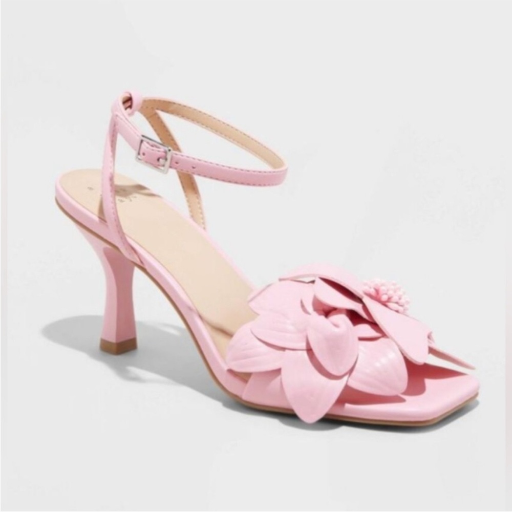 A New Day Pink Floral Heels